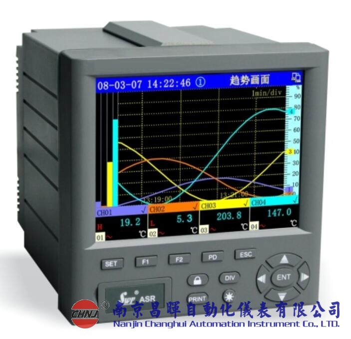 昌暉儀表SWP-ASR108-2-0/P3/C3/L/U彩色無紙記錄儀--南京昌暉